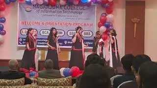 Welcoming 1st SEM at college with Newari dance 🤩🌼