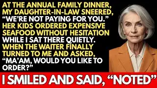 At the Annual Family Dinner, My Daughter-in-Law Sneered, “We’re Not Paying for You.” I Said....