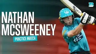 Nathan McSweeney Centre Wicket | Practice Match