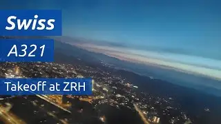 Takeoff at Zurich | Swiss A321-200 | 28.01.2024