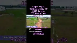 fugen project pvt ltd Ramavarappadu ring road near AP CRDA layout 236sq yds price 32k@9032212829