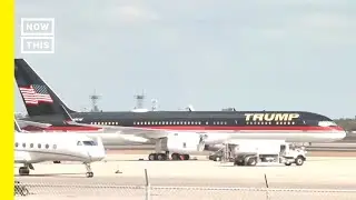 View of Trump Plane Ahead of Departure to NYC