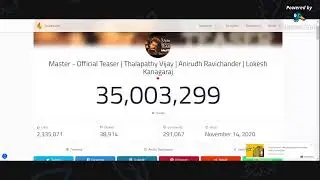 MASTER TEASER LIVE VIEW COUNT