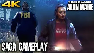 DEAD BY DAYLIGHT - Saga Anderson Survivor Gameplay | Vs NEMESIS - DbD ALAN WAKE Chapter (4K 60FPS)