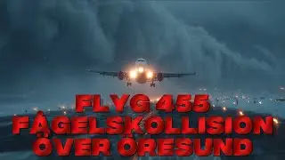 FLYG 455 &mdash; F&Aring;GELSKOLLISION &Ouml;VER &Ouml;RESUND &mdash; SVARTA L&Aring;DAN AVSL&Ouml;JAR DE SISTA MINUTERNA