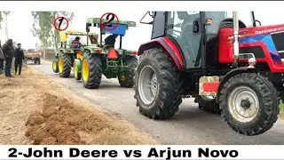 2-Johan Deere vs Arjun Novo 605 full power🔥tochan video🚜 miss you ustaad😔@nishu_deshwal