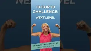 10 FOR 10 CHALLENGE #fitnesschallenge #10minuteworkout #workoutconsistency #womenover40
