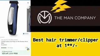 The Man Company Hair Clipper | Runtime: 90 min | UNBOXING | Price - ₹19* ? 🤑🔥#trimmer#themancompany