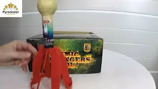 Pyrodealer Pyro Moravia Rakete No.3,  Gold Willow with Crackling
