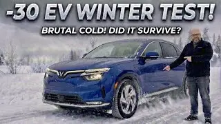 My -30c Vinfast VF8 Canadian Winter EV Road Trip! | Not Bad Not Great 