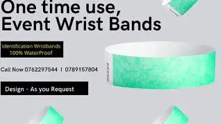 One time use Identification Wrist bands