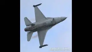 Belgian Air Force F-16 Fighting Falcon Fighter solo display at Avord Airshow 2023/9/30