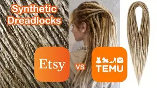 I bought synthetic dreadlock extensions on Temu so you don't have to