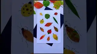 how to make insects with leap and paper #shorts #diy #artandcraft