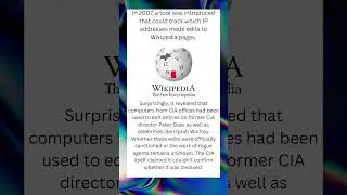 The CIA Was Editing Wikipedia&hellip; Seriously! 🕵️&zwj;♂️💻 #shorts
