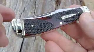 THIS CHECKERING CHECKS IN ~ Trappers ~ MARBLE'S EXHIBITION GRADE BROWN CHECKERED BONE TRAPPER MR682