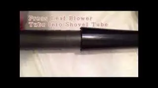 Attaching AirJet Shovel to Leaf Blower