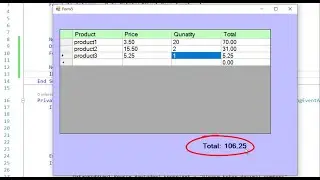 Calculate the Total Sum of a DataGridView Column in VB.net