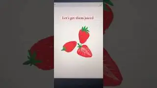 Strawberry illustration #illustrative #drawing #food #illustration #digitalart #procreate #artist