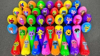 Opening Clear Slime Surprise Bags! Sprunki Incredibox Characters Hidden in Slime & Clay Eggs