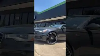 Audi A6 with 22&rdquo; Staggered Wheels