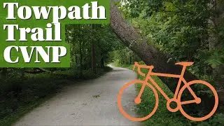 Biking 20 miles on the Towpath Trail through Cuyahoga Valley National Park