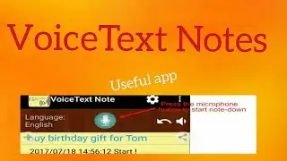 Voice text notes ( useful app - less your strain) || Ravi tech views