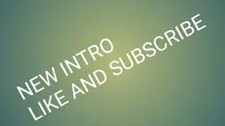 my new intro | #new intro | @intro