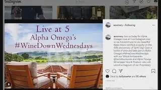 VIRTUAL WINE TASTINGS:  Napa Valley Winery Turns To Unique Virtual Wine Tastings To Keep Employees F