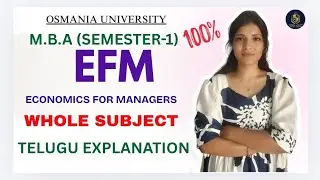 EFM | Экономика для менеджеров | Полное объяснение предмета | MBA | 1 семестр | Открытый универси...