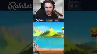 THE FISHING GAME BUT THE BET SIZE KEEPS INCREASING.... #slots #stake #gambling #mines #rainbet