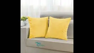 More In The Description CaliTime Pack of 2 Comfy Throw Pillow Covers Cases for Couch Sofa Bed C...