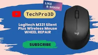 Logitech M331 Silent Plus Wireless Mouse Wheel Repair