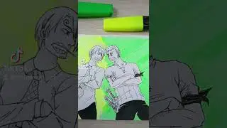 второй #скетч с #зосан #ванпис #рисую #draw #sketch #zosan #onepiece #zoro #sanji#onepieceart #myart