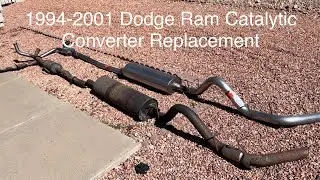 Замена каталитического нейтрализатора и выхлопной системы на моем Dodge Ram 2001 года выпуска 2-г...