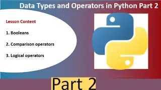 Data types and operators part 2