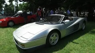 Ferrari Testarossa Spider! Only one in the world, EXHAUST SOUND, startup, parking up.