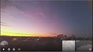 Red sunrise and sunset with some cloud cover in between in Tallinn - Time lapse - 2025-09-03