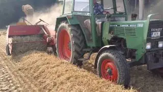 Stroh Pressen und Weizen Ernte in Bildern und kleinen Videoclips [HD]