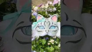 simple gray cat mask available! #furry #animalmask #theriangear #therian #therianthropy #catmask