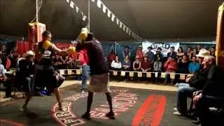 Michael Bagley fights The Taipan - Outback Fight Club - Mt Isa 2016