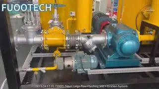 FUOOTECH FT-FL 1200L/min Large-flow Flushing and Filtration System Was Testing  Before Ship