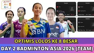 Day 2! Badminton Asia Team Championships Schedule #bac #badmintonasia #badmintonlive