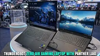 Thunderobot ZERO Air Gaming Laptops with Intel Panther Lake Showcased At CES 2026