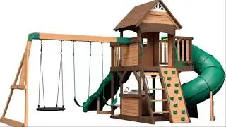 TieDex Backyard Discovery Cedar Cove Playcentre 10ft Speedy Slide