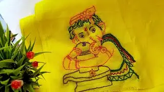 Cute Ganesh and Shivling Drawing || Latest thread art || Thread art tutorial for beginners || art