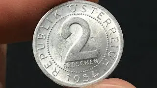 1954 Austria 2 Groschen Coin &bull;&nbsp;Values, Information, Mintage, History, and More