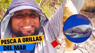 D&iacute;a de pesca 🐟 a la orilla del mar ( En el pueblo de Cabrera) 🇩🇴