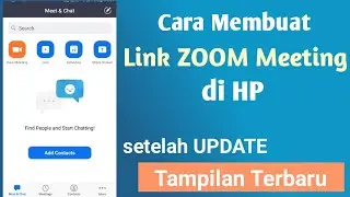 Cara membuat link zoom meeting di hp | Terbaru