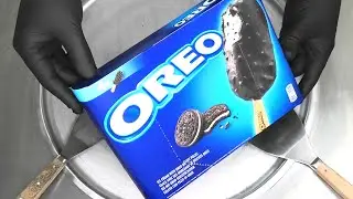 Oreo Popsicle Ice Cream Rolls | how to make Oreo Popsicle to Ice Cream - rolled Ice Cream | ASMR